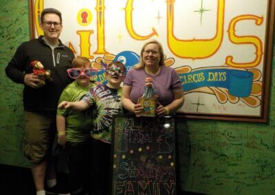 Circus group after escape at DOA Escape Room